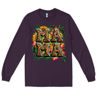 Plum floral leopard mama Long Sleeve Tee - Zillion Design Studio