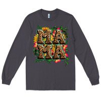 Smoke floral leopard mama Long Sleeve Tee - Zillion Design Studio