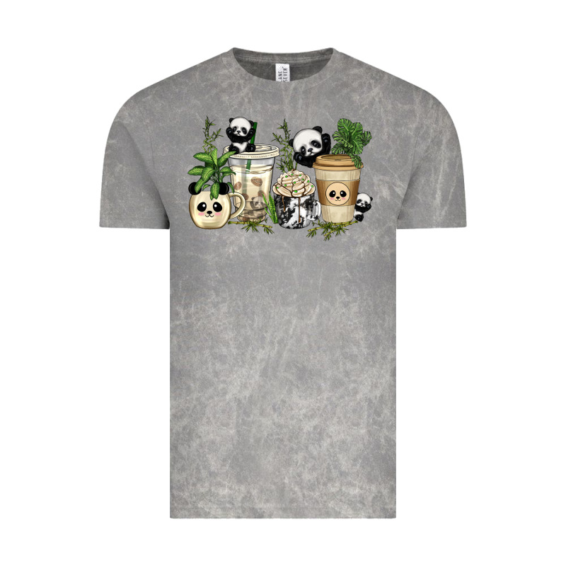 Panda Coffee Cups Vintage Tee by texasbilliewilder | Teevron