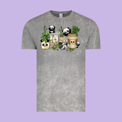 Vintage Tee panda coffee cups