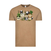 Vintage Coffee panda coffee cups Vintage Tee - texasbilliewilder