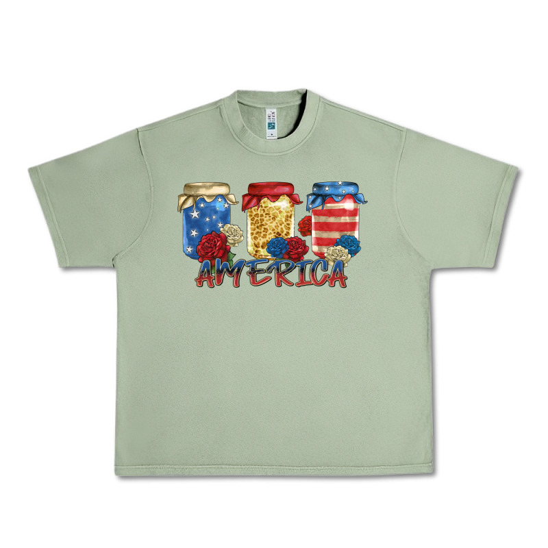 America Mason Jar Urban Heavy Tee by Zillion Design Studio | Teevron