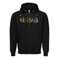 Black boy mama Zipper Hoodie - CowhideDigitalArt