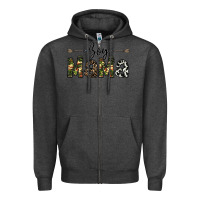 Charcoal Heather boy mama Zipper Hoodie - CowhideDigitalArt