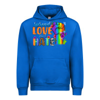 Cobalt Spread Love Not Hate Urban Hoodie - BundleAndBundleShop
