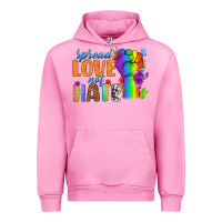 Fuchsia Pink Spread Love Not Hate Urban Hoodie - BundleAndBundleShop