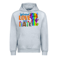 Heather Grey Spread Love Not Hate Urban Hoodie - BundleAndBundleShop