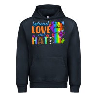 Navy Spread Love Not Hate Urban Hoodie - BundleAndBundleShop