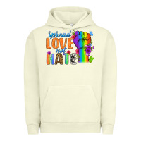 Pigment Pistachio Spread Love Not Hate Urban Hoodie - BundleAndBundleShop
