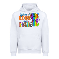 White Spread Love Not Hate Urban Hoodie - BundleAndBundleShop