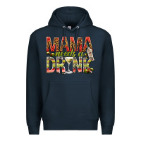 Navy mama needs a drink Premium Hoodie - NancyCooperArtShop