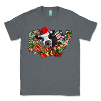 Charcoal Heather Christmas Joy Cow Classic Tee - CowhideDigitalArt