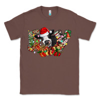 Chestnut Christmas Joy Cow Classic Tee - CowhideDigitalArt