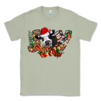 Matcha Christmas Joy Cow Classic Tee - CowhideDigitalArt