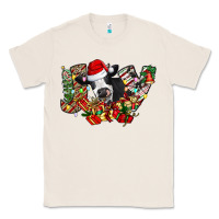 Natural Christmas Joy Cow Classic Tee - CowhideDigitalArt
