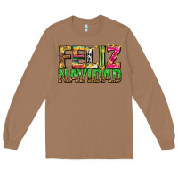 Toasted Coconut feliz navidad with pattern Long Sleeve Tee - texasbilliewilder