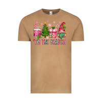 Vintage Camel pink christmas 'tis the season gnome Vintage Tee - Zillion Design Studio