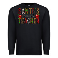 Black santa's favorite teacher Premium Sweatshirt - Jasminsmagicworld