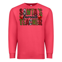 Cardinal santa's favorite teacher Premium Sweatshirt - Jasminsmagicworld
