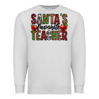 Dove Grey santa's favorite teacher Premium Sweatshirt - Jasminsmagicworld