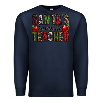Navy santa's favorite teacher Premium Sweatshirt - Jasminsmagicworld