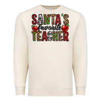 Sandshell santa's favorite teacher Premium Sweatshirt - Jasminsmagicworld