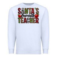 White santa's favorite teacher Premium Sweatshirt - Jasminsmagicworld