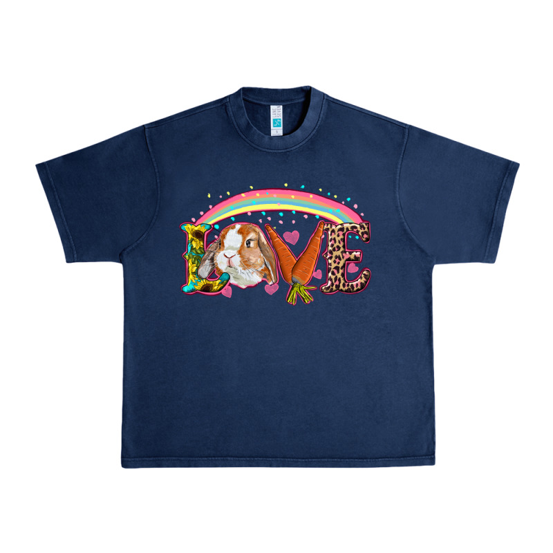 Easter Bunny Love With Rainbow Urban Heavy Tee by RanaPortraitStore | Teevron