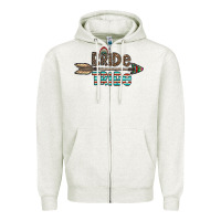 Oatmeal Heather bride tribe Zipper Hoodie - CowhideDigitalArt