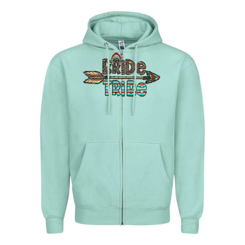 Bride Tribe Zipper Hoodie by CowhideDigitalArt | Teevron