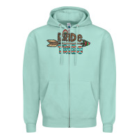 Seafoam bride tribe Zipper Hoodie - CowhideDigitalArt