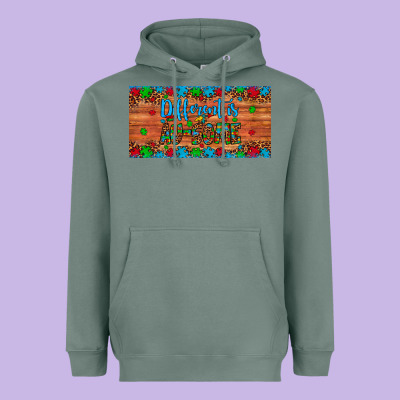Different Is Au Some Autism Awareness License Plate Heavyweight Hoodie Designed By Artiststas