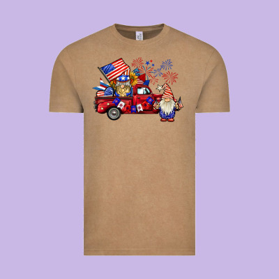 American Gnomies Truck Vintage Tee Designed By Barkaloodesign
