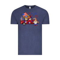 Vintage Denim american gnomies truck Vintage Tee - BarkalooDesign