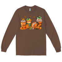 Chestnut pumpkins coffee cups Long Sleeve Tee - Zillion Design Studio