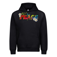 Black Lgbtq Peace With Daisy Urban Hoodie - BundleAndBundleShop