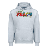 Heather Grey Lgbtq Peace With Daisy Urban Hoodie - BundleAndBundleShop