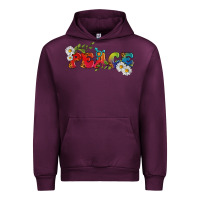 Mauve Wine Lgbtq Peace With Daisy Urban Hoodie - BundleAndBundleShop