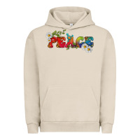 Pigment French Oak Lgbtq Peace With Daisy Urban Hoodie - BundleAndBundleShop