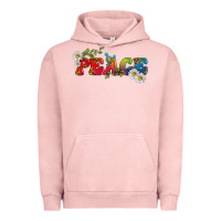 Pigment Salmon Lgbtq Peace With Daisy Urban Hoodie - BundleAndBundleShop