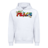 White Lgbtq Peace With Daisy Urban Hoodie - BundleAndBundleShop