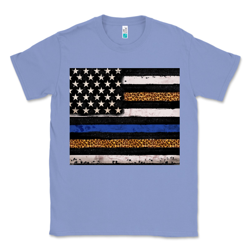 Back To Blue Usa Flag Leopard Police 20oz Tumbler Classic Tee by Neo Western | Teevron