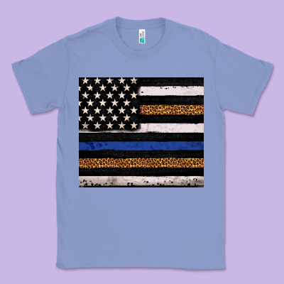 Back To Blue Usa Flag Leopard Police 20oz Tumbler Classic Tee Designed By Neo Western