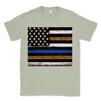 Matcha Back to blue USA flag leopard police 20oz tumbler Classic Tee - Neo Western