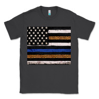Smoke Back to blue USA flag leopard police 20oz tumbler Classic Tee - Neo Western