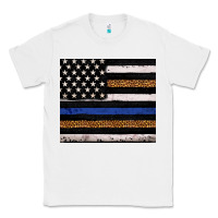 White Back to blue USA flag leopard police 20oz tumbler Classic Tee - Neo Western