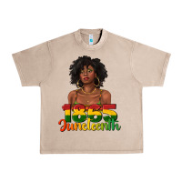 French Oak 1865 juneteenth with afro black woman Urban Heavy Tee - texasbilliewilder