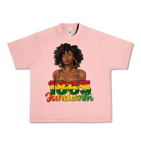 Salmon 1865 juneteenth with afro black woman Urban Heavy Tee - texasbilliewilder