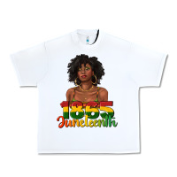 White 1865 juneteenth with afro black woman Urban Heavy Tee - texasbilliewilder