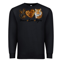 Black Peace Love Tigers Premium Sweatshirt - LillyAllenDesigns
